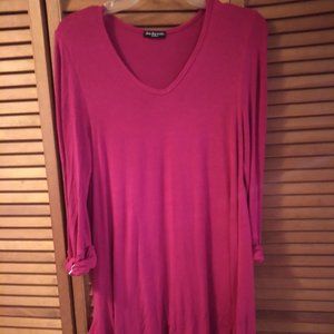 Red women blouse long size M